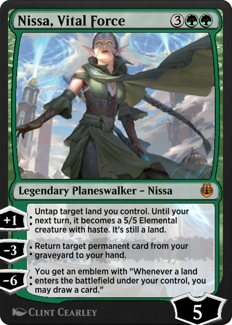 Nissa, Vital Force (KLR-172) - Kaladesh Remastered