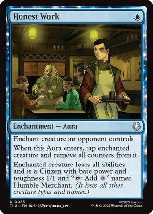 Honest Work (TLA-055) - Avatar: The Last Airbender Foil