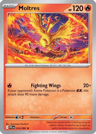 Moltres 014 - Holofoil ME02 Phantasmal Flames - Uncommon