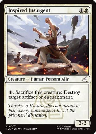 Inspired Insurgent (TLE-077) - Avatar: The Last Airbender: Eternal-Legal Foil