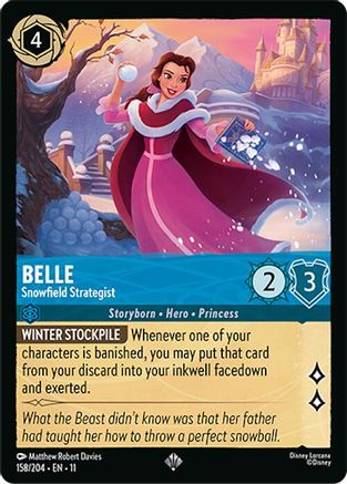 Belle - Snowfield Strategist (158/204) - Winterspell