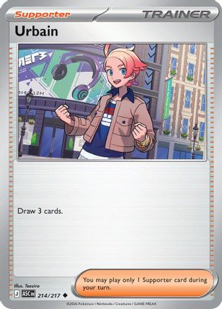 Urbain 214 - Reverse Holofoil ME Ascended Heroes - Uncommon