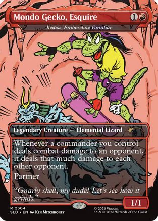 Mondo Gecko, Esquire - Kediss, Emberclaw Familiar (SLD-2364) - Secret Lair Drop Series