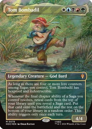 Tom Bombadil (Borderless) (Surge Foil) (HOC-078) - The Hobbit Foil