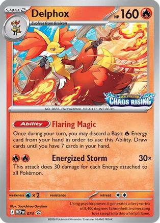Delphox 074 - Holofoil ME Mega Evolution Promo - Promo