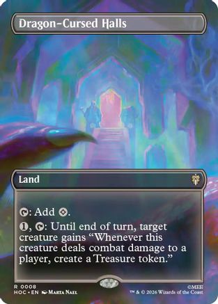 Dragon-Cursed Halls (Borderless) (HOC-008) - The Hobbit: Eternal-Legal