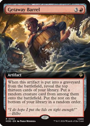 Getaway Barrel (Extended Art) (HOB-303) - The Hobbit: Eternal-Legal