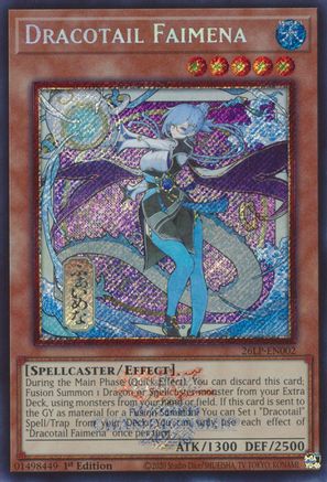 Dracotail Faimena (Emblazoned Alternate Art) (26LP-EN002) - Limited Pack World Championship 2026 1st Edition