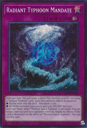 Radiant Typhoon Mandate (Secret Rare) (26LP-EN015) - Limited Pack World Championship 2026 1st Edition
