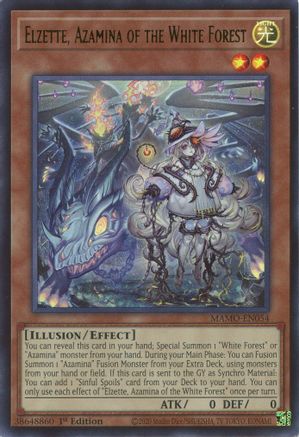 Elzette, Azamina of the White Forest (MAMO-EN054) - Magnificent Monsters 1st Edition