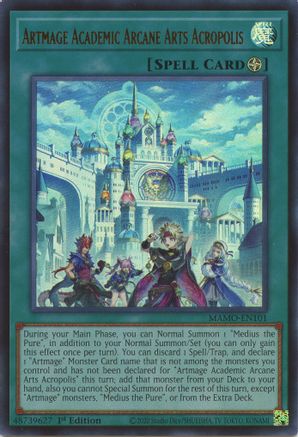 Artmage Academic Arcane Arts Acropolis (MAMO-EN101) - Magnificent Monsters 1st Edition