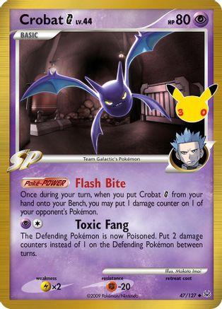 Crobat G 047/127 - Holofoil ME 30th Celebration Classic Collection - Classic Collection