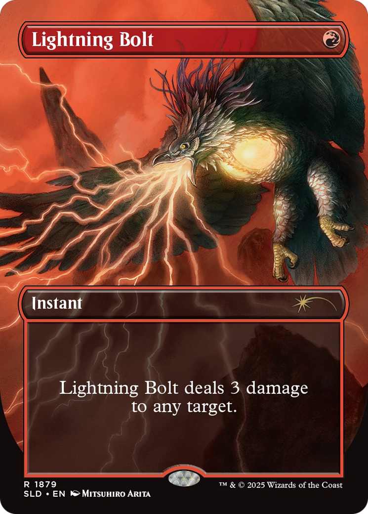 Lightning Bolt (SLD-1879) - Secret Lair Drop (Borderless) Foil