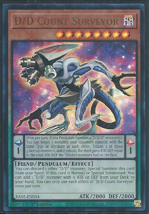 D/D Count Surveyor (Ultra Rare) (RA05-EN034) - Rarity Collection 5 1st Edition