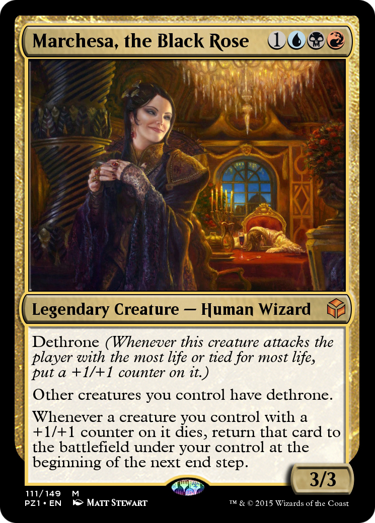 Marchesa, the Black Rose (PZ1-111) - Legendary Cube Prize Pack Foil
