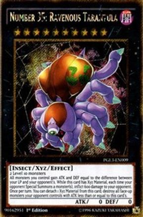Number 35: Ravenous Tarantula [PGL3-EN009] Gold Secret Rare