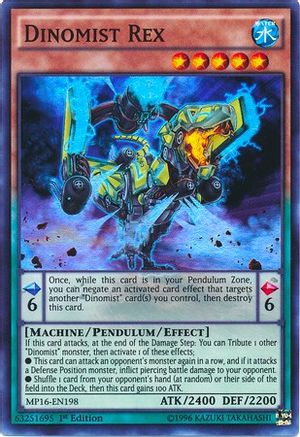 Dinomist Rex [MP16-EN198] Super Rare