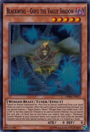 Blackwing - Gofu the Vague Shadow [OP04-EN011] Super Rare