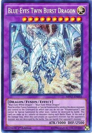 Blue-Eyes Twin Burst Dragon [MP17-EN056] Secret Rare