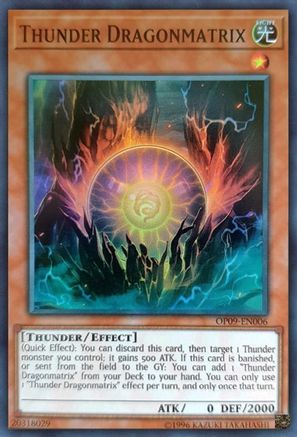 Thunder Dragonmatrix [OP09-EN006] Super Rare