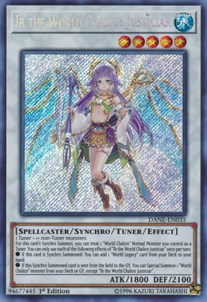 Ib the World Chalice Justiciar [DANE-EN035] Secret Rare