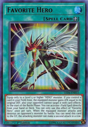 Favorite Hero [LED6-EN015] Ultra Rare