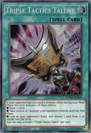 Triple Tactics Talent [ROTD-EN062] Secret Rare