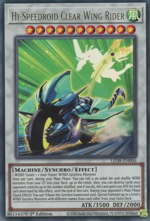 Hi-Speedroid Clear Wing Rider [LED8-EN006] Ultra Rare