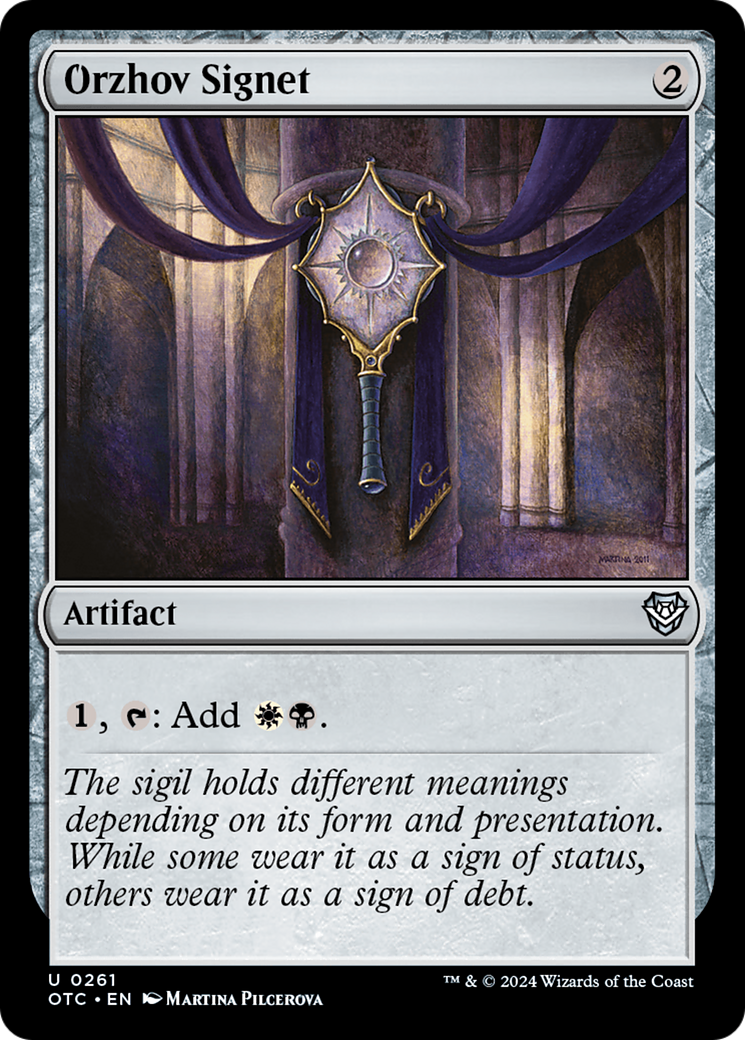 Orzhov Signet [Outlaws of Thunder Junction Commander]