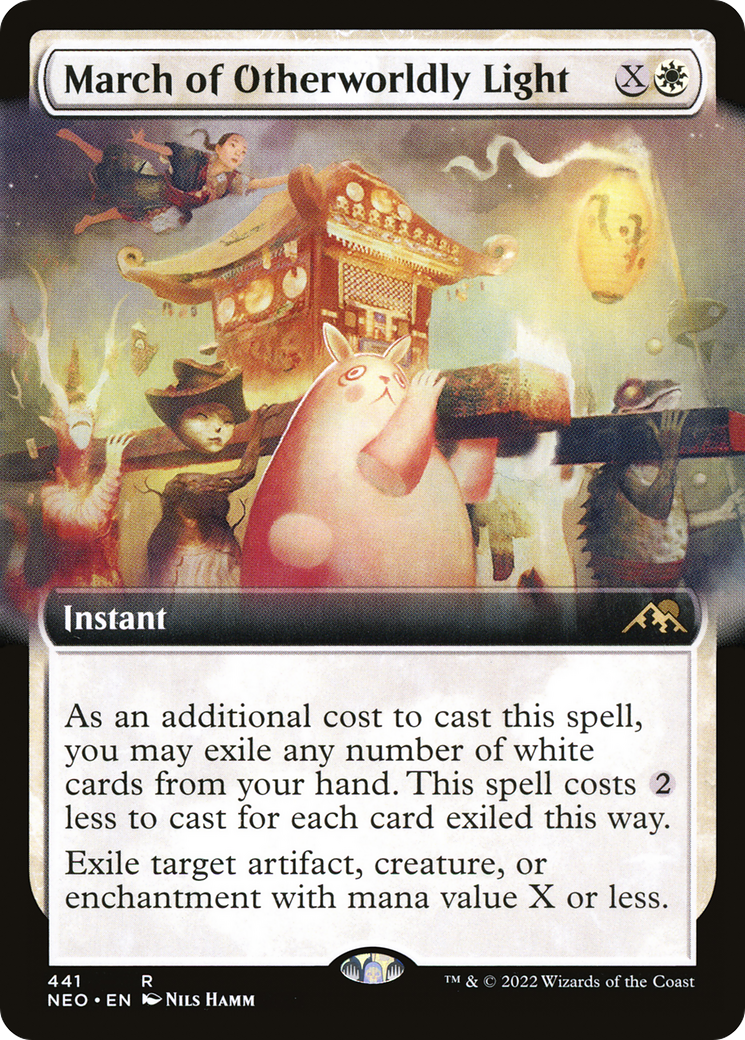 March of Otherworldly Light (Extended Art) [Kamigawa: Neon Dynasty]