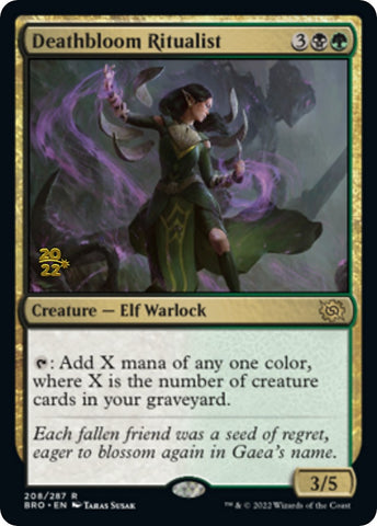 Deathbloom Ritualist [The Brothers' War Prerelease Promos]