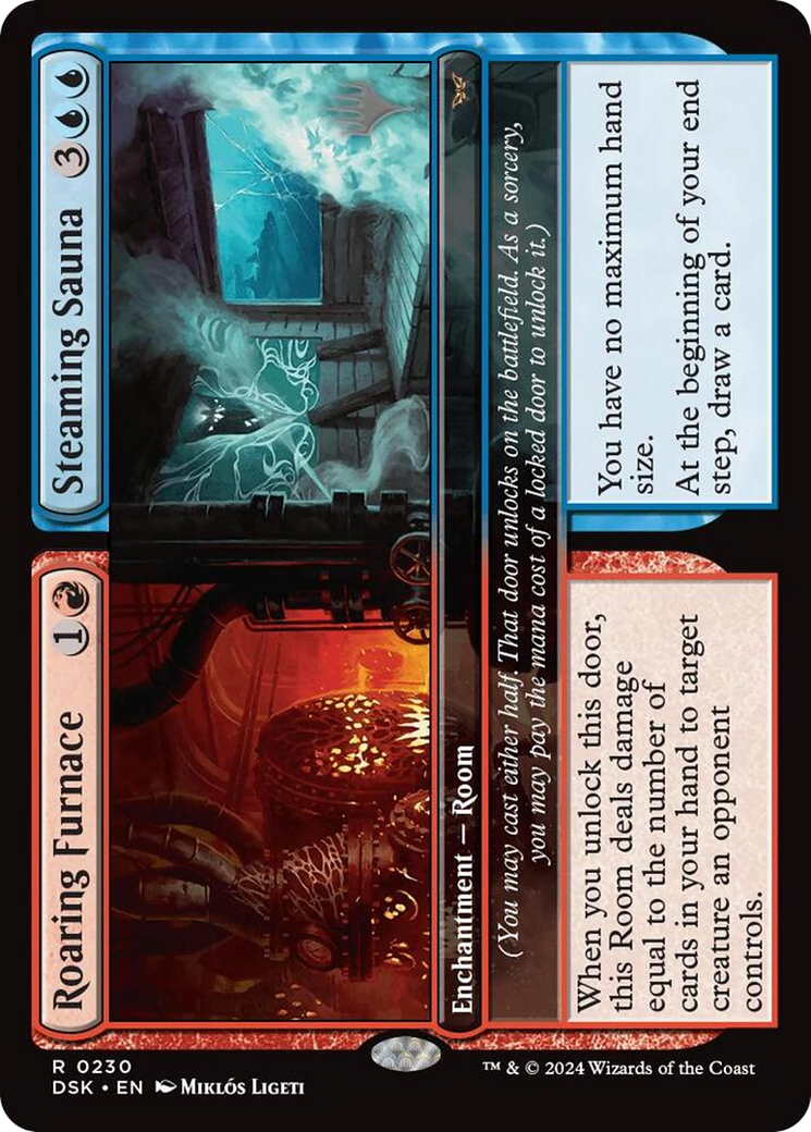 Roaring Furnace // Steaming Sauna (Promo Pack) [Duskmourn: House of Horror Promos]