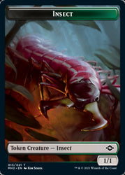 Clue (15) // Insect Double-Sided Token [Modern Horizons 2 Tokens]