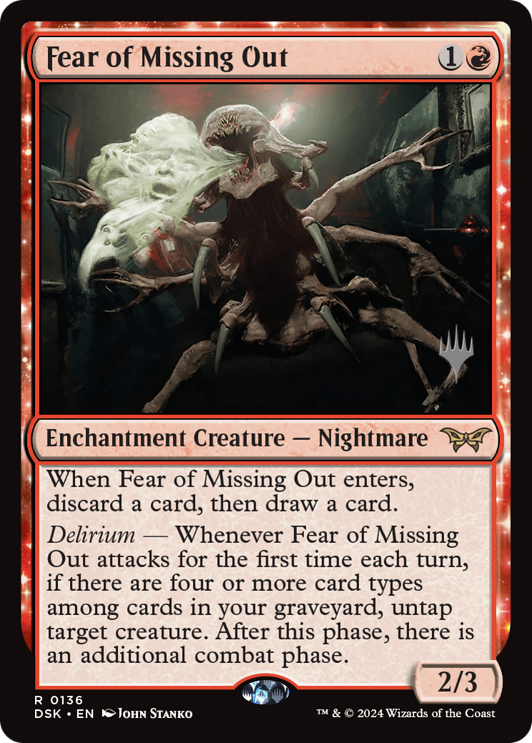 Fear of Missing Out (Promo Pack) [Duskmourn: House of Horror Promos]
