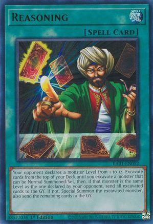 Reasoning [RA01-EN052] Ultra Rare