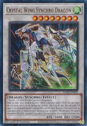 Crystal Wing Synchro Dragon (UR) [RA02-EN029] Ultra Rare