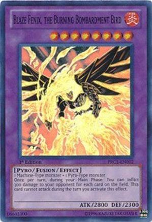 Blaze Fenix, the Burning Bombardment Bird [PRC1-EN012] Super Rare