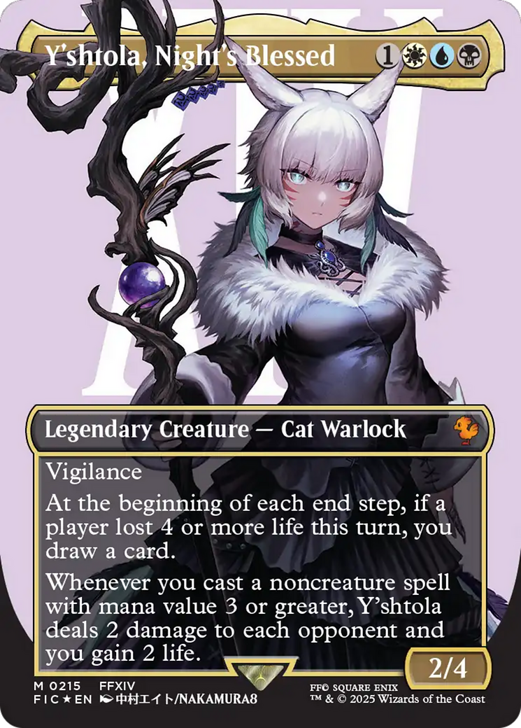 Y'shtola, Night's Blessed (FIC-215) - Commander: FINAL FANTASY (Borderless) Foil