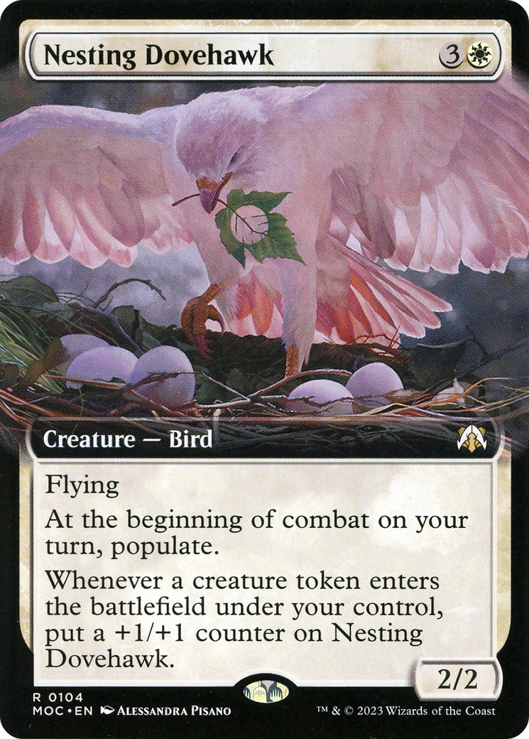 Nesting Dovehawk (Extended Art) [March of the Machine Commander]