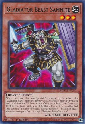 Gladiator Beast Samnite [MZTM-EN069] Rare