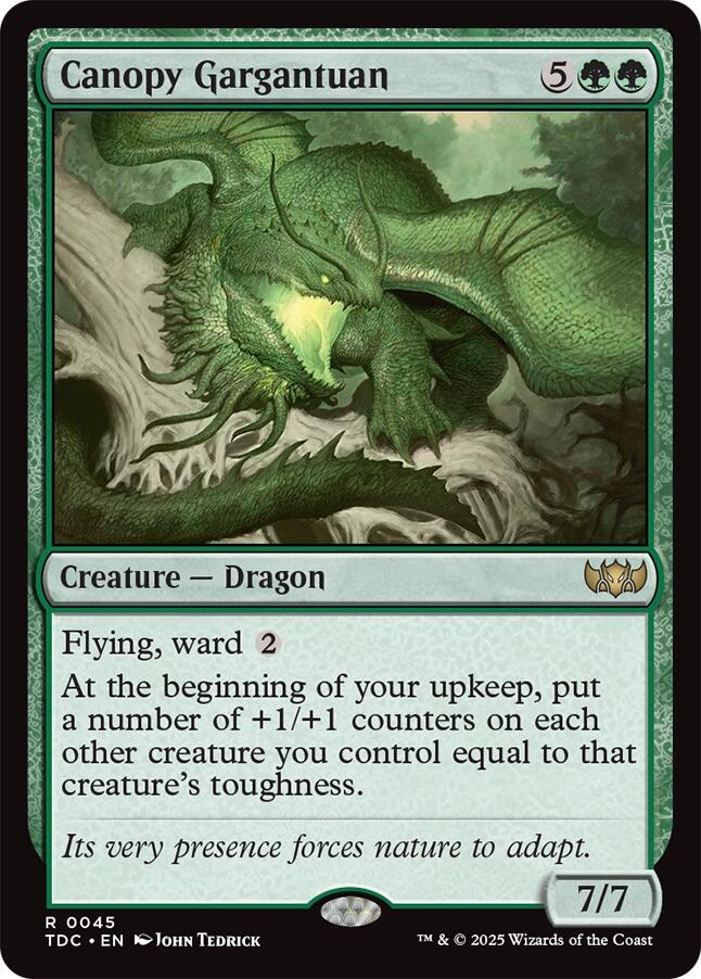 Canopy Gargantuan [Tarkir: Dragonstorm Commander] (TDC-045)