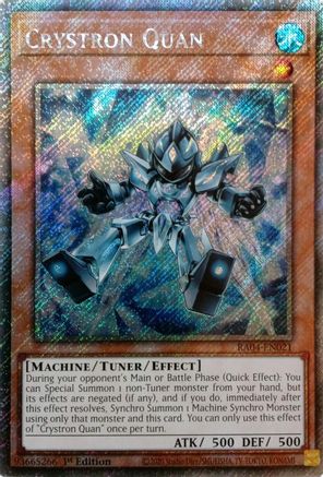 Crystron Quan [RA04-EN021] Platinum Secret Rare