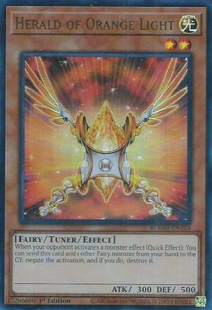 Herald of Orange Light (BLMM-EN103) - Battles of Legend: Monster Mayhem 1st Edition