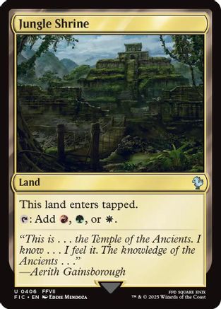 Jungle Shrine (Surge Foil) [FINAL FANTASY Commander]