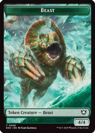 Beast (0006) // Elemental (0007) Double-Sided Token [Edge of Eternities Tokens]
