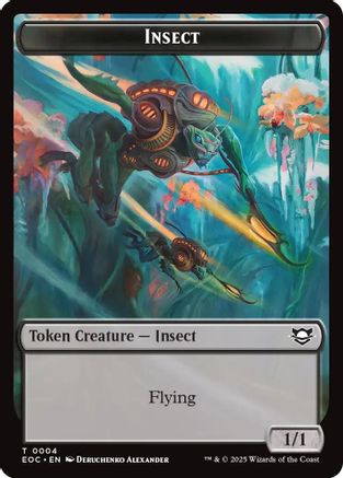 Insect // Golem (0013) Double-Sided Token [Edge of Eternities Tokens]