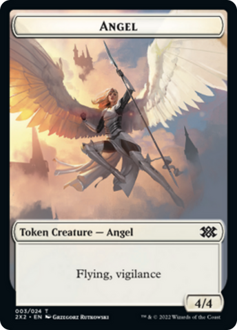 Egg // Angel Double-Sided Token [Double Masters 2022 Tokens]