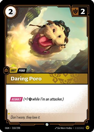 Daring Poro 210/298  - Foil Origins - Common