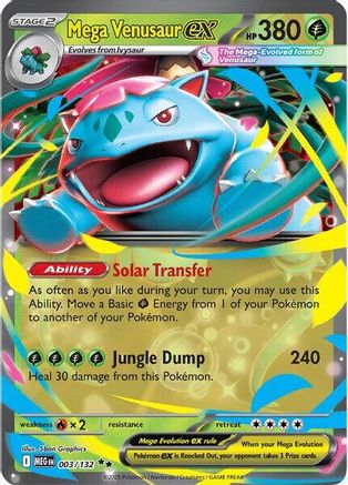 Mega Venusaur ex (003/132) [Mega Evolutions: Base Set]