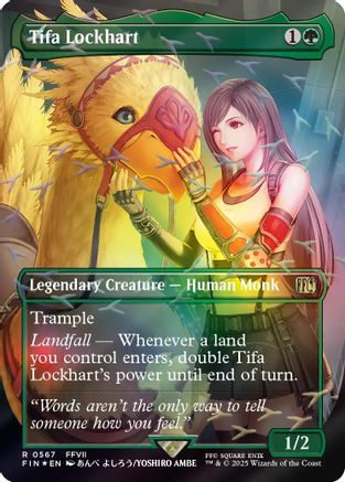 Tifa Lockhart (Borderless) (Chocobo Track Foil) [FINAL FANTASY] (FIN-567)
